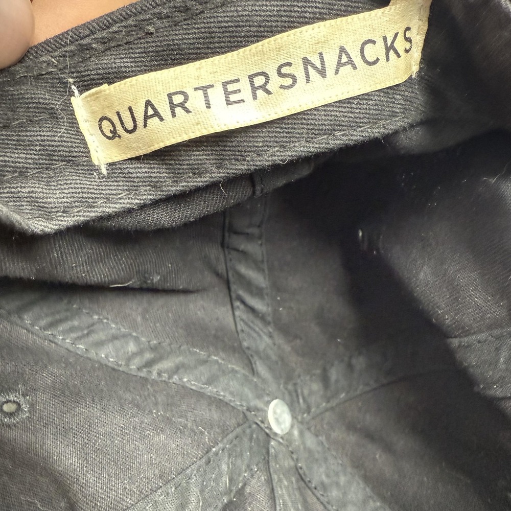 Quartersnacks 25 Hat Cap Snap Back Mens Black Red Embroidered One Size Sports - Picture 6 of 6